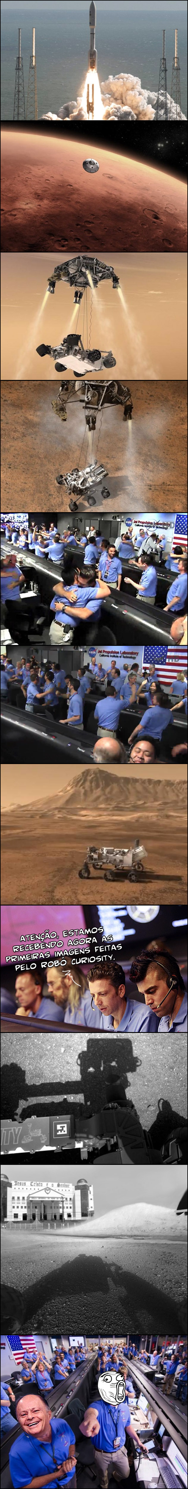 CURIOSITY Robô Curiosity chega em Marte