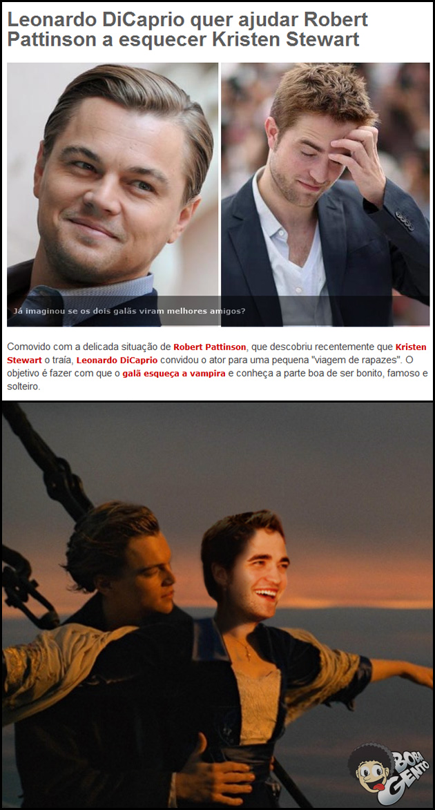 DICAPRIO4 DiCaprio quer ajudar Pattinson a esquecer Kristen