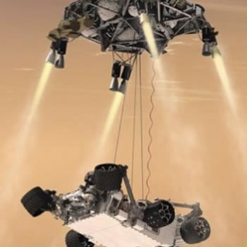 Robô Curiosity chega em Marte