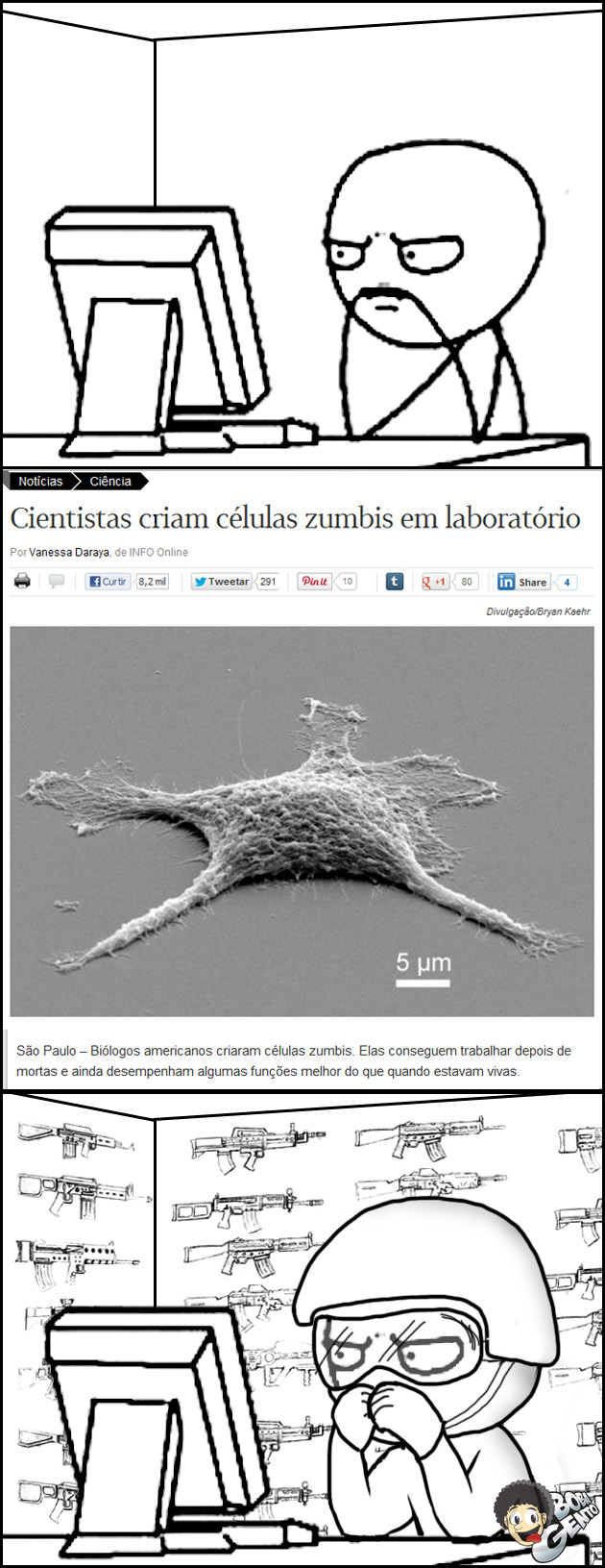 CELULA ZUMBI Cientistas criam células zumbis em laboratório