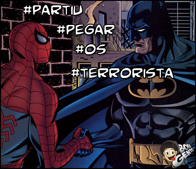 SPIDER BATIMA Homem Aranha e Batman são flagrados procurando terroristas em Boston