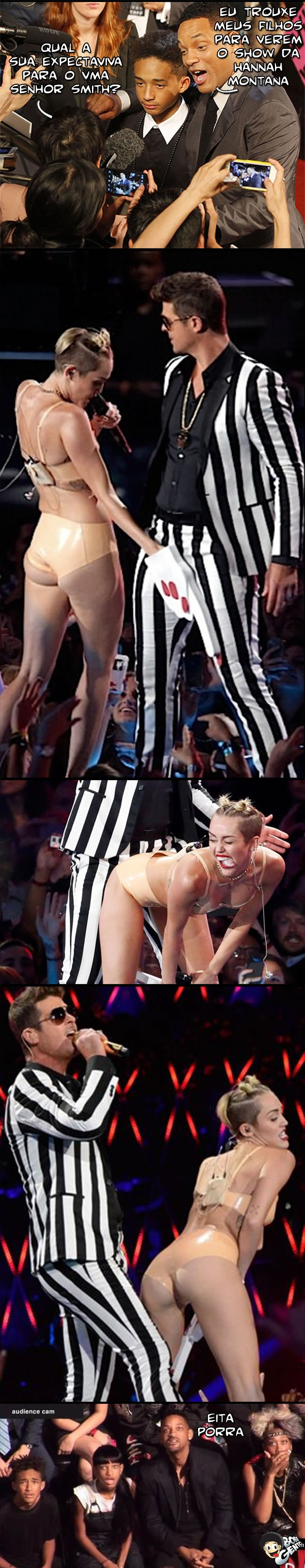 Hannah Montana barbarizando Miley Cyrus barbarizando no VMA