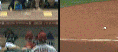 DIFERENÇA Diferença entre um homem e uma mulher assistindo um jogo de baseball