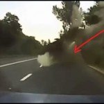 Míssil cai na frente de carro na Ucrânia