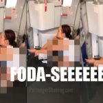 Passageira flagrada urinando no chão do avião
