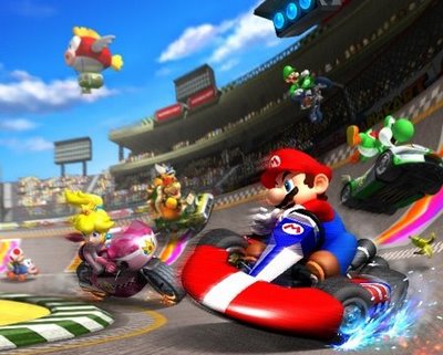 Cortando caminho no Mario Kart