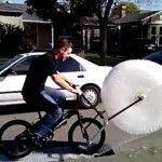 Bicicleta plástico bolha