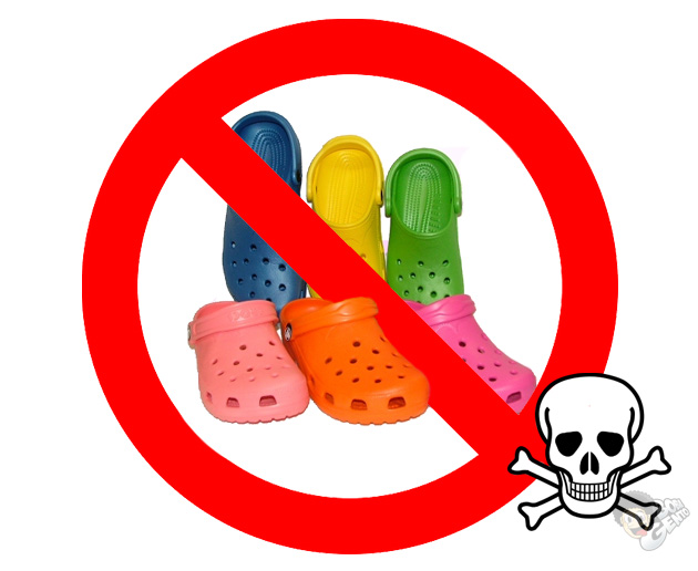 proibido crocs