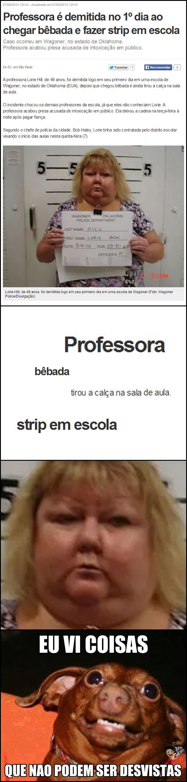 PROFESSORA BEBADA